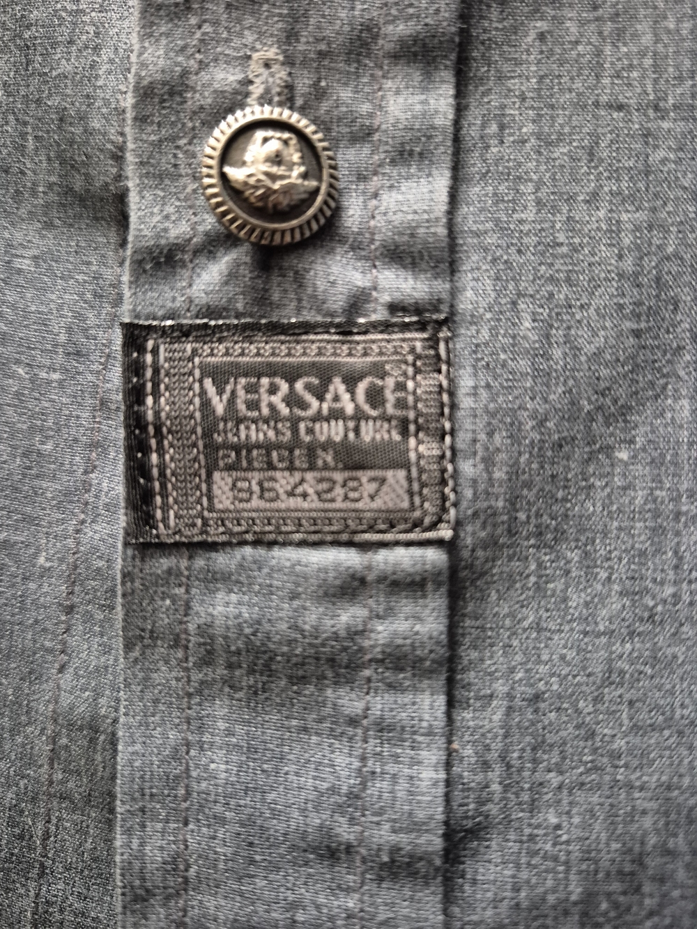 Men"s Authentic Vintage (90s) Versace Jeans Couture Shirt - Picture 6 of 10